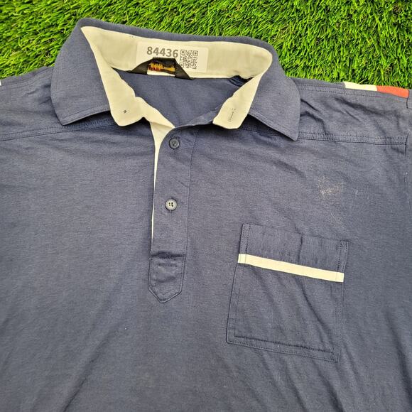 Vintage 90s Van-Heusen MOD Polo Shirt Large 22x28 Sun-Faded - Picture 11 of 16